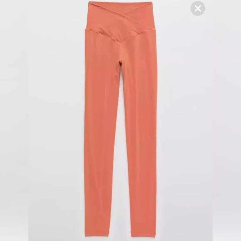 Orange aerie crossover leggings